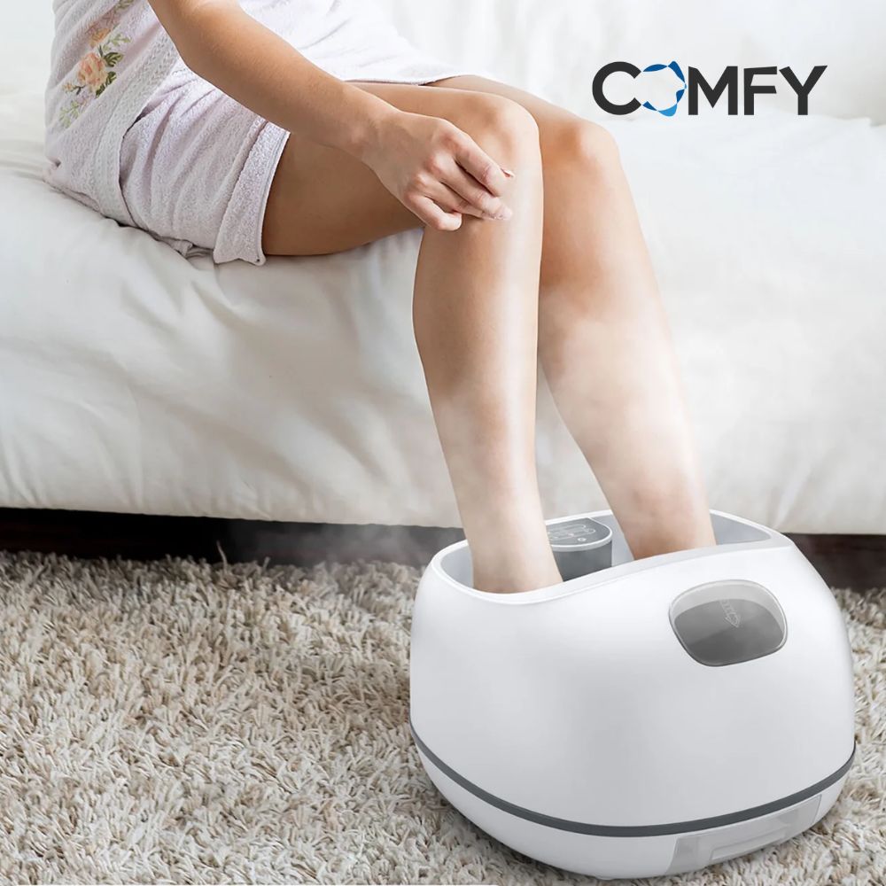 Relax & Rejuvenate: Steam Foot Spa Massager with 3 Heat Settings and Timers