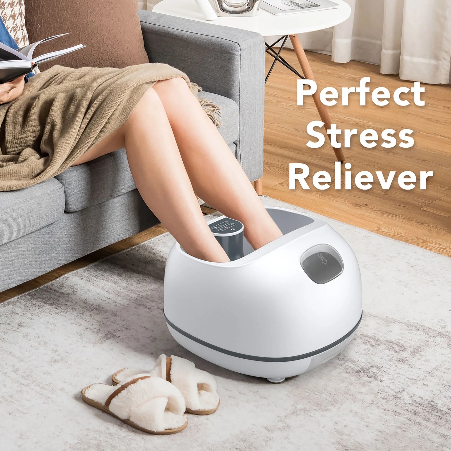 Steam Foot Spa Massager Foot Bath Massager with 3 Heating Levels and Timers